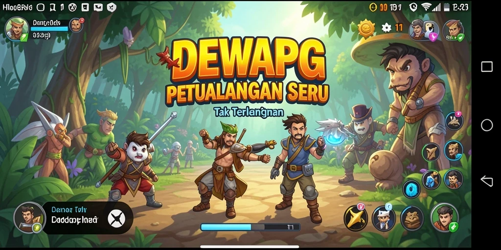 Tampilan gameplay DEWAPG dalam petualangan yang seru.