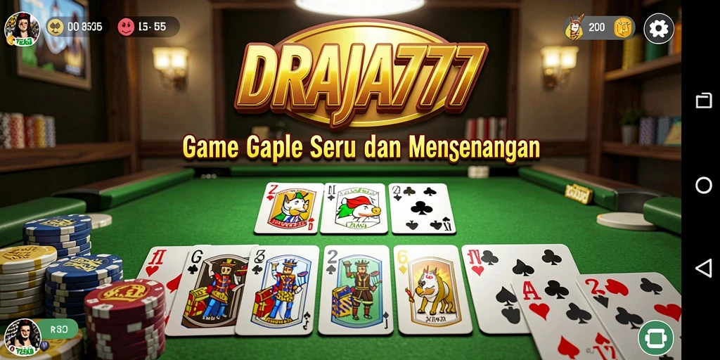 Tampilan gameplay Gaple yang seru dan interaktif.