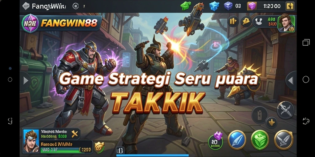 Tampilan dinamis pertempuran strategis di FANGWIN88.
