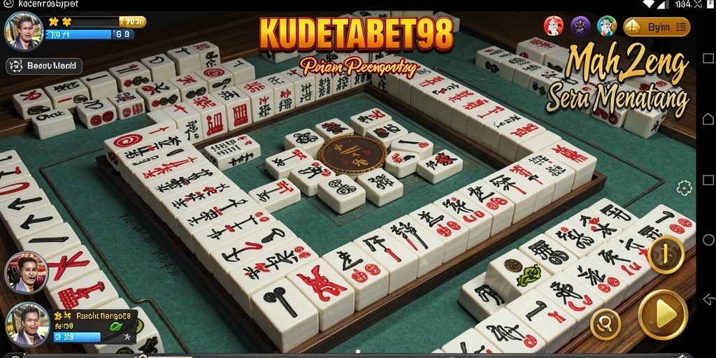 Screenshot KUDETABET98 menampilkan gameplay Mahjong yang menawan dan menantang.