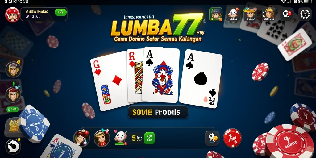Screenshot LUMBA77 menampilkan gameplay domino yang mengasyikkan dan interaktif.
