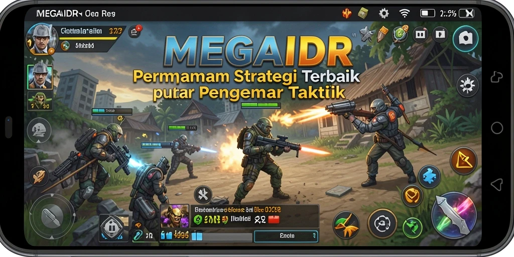 Tampilan menawan dari gameplay MEGAIDR dalam pertarungan strategi.