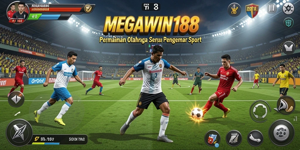 Tampilan menarik gameplay MEGAWIN188 yang penuh aksi olahraga.