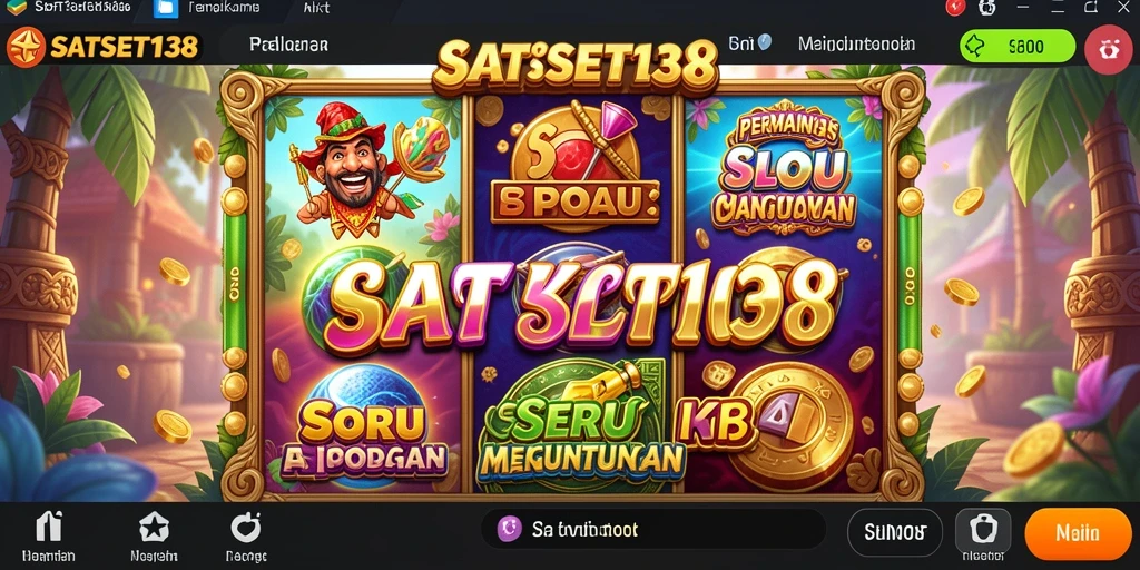 Tampilan menarik dari gameplay Slot SATSET138 yang penuh warna.