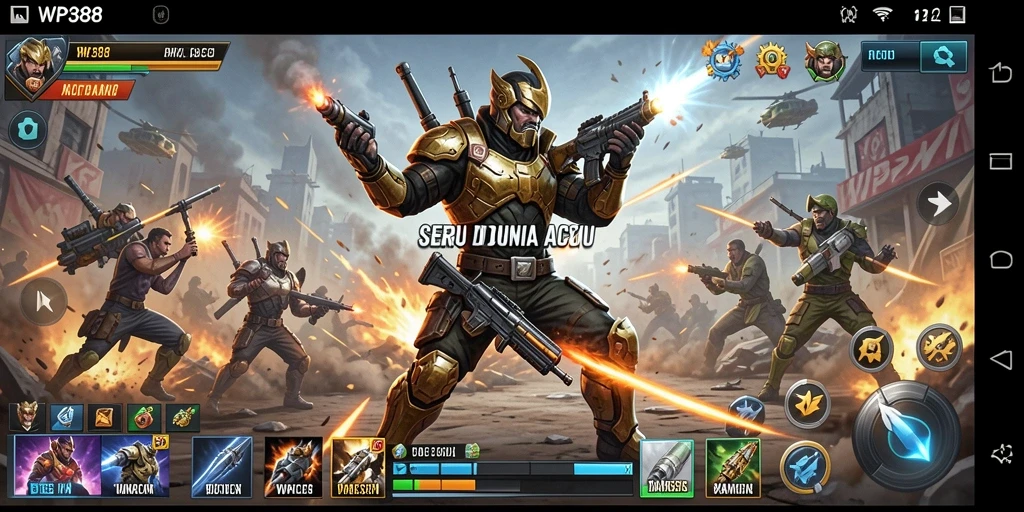 Gameplay WP888 yang penuh aksi dan seru ditampilkan dalam screenshot ini.